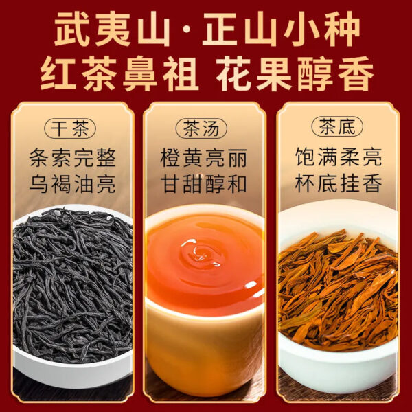 0b765492-17c7-4b24-b3d2-ac0269635e47.jpg Exquisitely Canned Wuyi Super Grade Jin Jun Mei Flower-Scented Souchong Black Tea with Double Sweetness and Rich Aroma by Wanshixinglong。