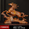 Horse-drawn carriage and horse ornaments handicrafts, symbolizing "achieve immediate success" and "attracting wealth like the lucky cabbage", are ideal gifts for the living room, office, boss's desk or for business openings.