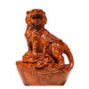 Mahogany carving tiger ornaments, for home decoration in the living room. It's the tiger among the twelve Chinese zodiac animals, which can safeguard the house, attract wealth and serve as tabletop decorations for gifts. They are solid wood handicrafts.
