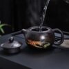 11a17884-4cc5-4b74-8d69-22f6d213d811-1.jpg Chinese style becomes hot with water Dragon Phoenix Pot Purple clay teapot Kung Fu tea set teapot infuser Dragon pot is not hot
