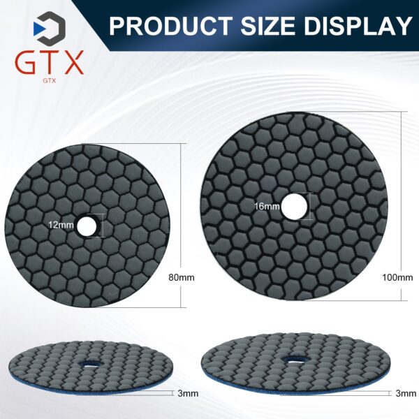 Diamond Polishing Pads, Universal for Marble and All Kinds of Stone Grinding, 3/4 Inch, Wet & Dry Use