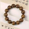 Natural golden silk sandalwood men's and women's hand string beads for Buddhist chanting and fingering, a cultural plaything with sandalwood fragrance, and also a hand accessory for gifts.