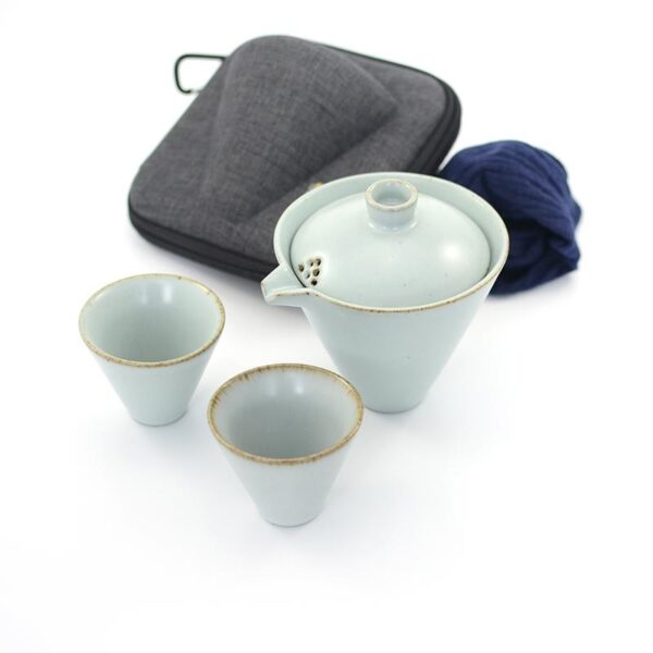 22030-Gongfu-to-Go-Travel-Set-Green-Ruyao-Shiboradashi.jpg Gongfu Tea Travel Set - Green Ruyao Shiboradashi 140ml