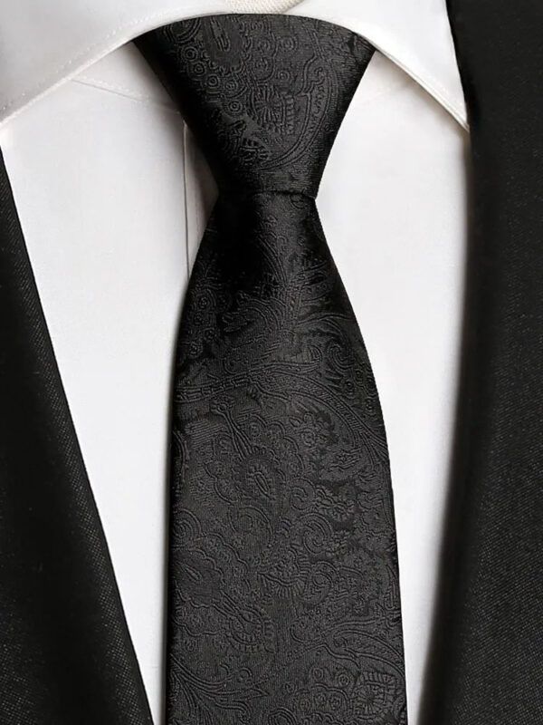 Premium Black Tie with Lucky Koi Fish - Zippered No-Tie Design, Ideal for Grooms, Men's Formal/Business Attire, Engagement Wedding Gift