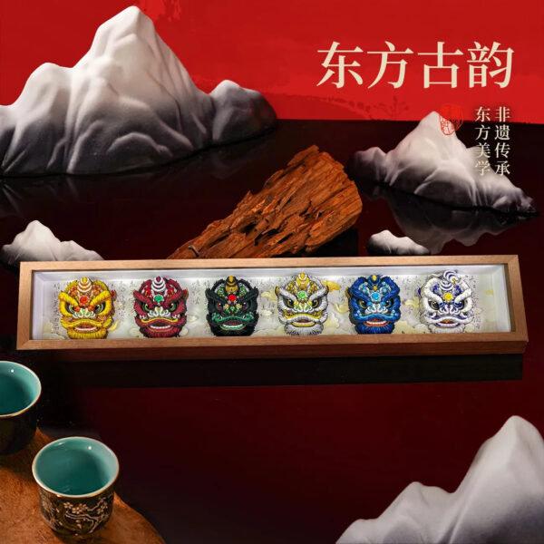 Cultural and Creative Lion Dance Intangible Heritage Souvenir - Premium Housewarming/Grand Opening Gift, Creative Decoration, Elegant Keepsake for Friends