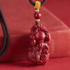 Pixiu Pendant, made from original - mine cinnabar. This pendant is suitable for both men and women, especially as a lucky charm for those in their Chinese zodiac birth year in 2025.