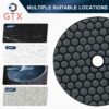 Diamond Polishing Pads, Universal for Marble and All Kinds of Stone Grinding, 3/4 Inch, Wet & Dry Use