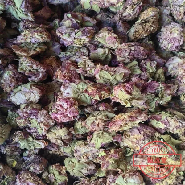 Hibiscus flowerDried Hibiscus mutabilis flower as a Chinese medicinal materialPackaged petals of Hibiscus mutabilis