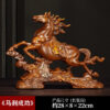 Horse-drawn carriage and horse ornaments handicrafts, symbolizing "achieve immediate success" and "attracting wealth like the lucky cabbage", are ideal gifts for the living room, office, boss's desk or for business openings.