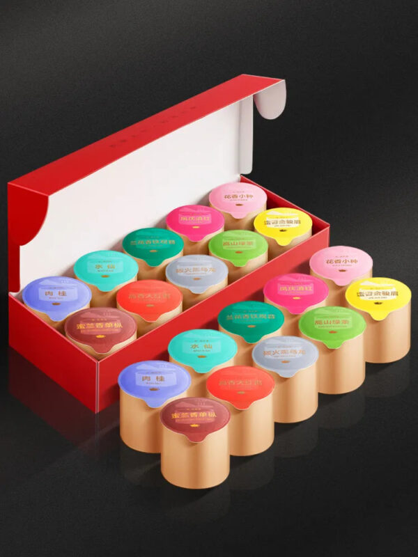 90a573c6-33fc-42a8-8a90-6503a0642fbb.jpg Tasting Set of Ten Famous Teas, Small Zhong (Zhengshan) Congou, Tieguanyin, Green Tea, Narcissus Tea, Da Hong Pao, Fengqing Dianhong, Small Cans, Loose Leaf, Self-Drinking Tea