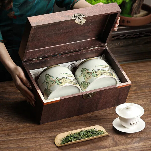 Qichun Tea Gift Box of 2024 New - season Green Tea - Lu'an Guapian. Holiday - themed Gift Packaging.