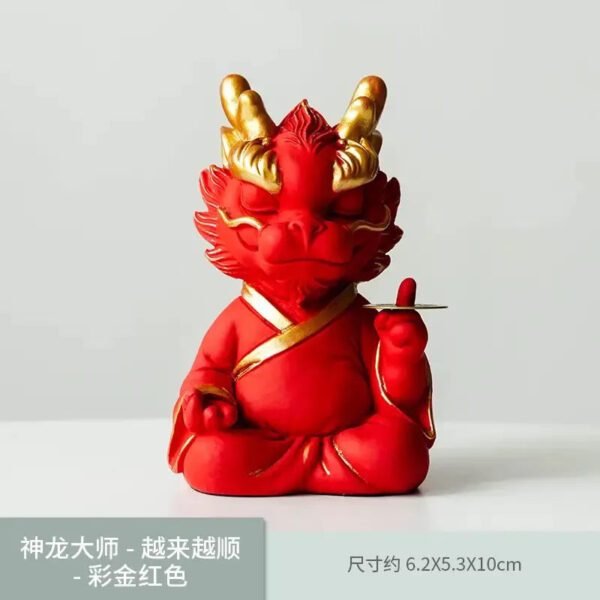 980d7fa9-5dc8-4844-b3a1-1084a57ef551.jpg The mascot of wealth-attracting divine dragon ornament for desktop, which means always having money, is used for home living rooms, hallways, and office decoration.