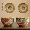 Cultural and Creative Enamel Gilded Tea Cups - Premium Dragon & Phoenix Pair, Ceramic Master Cups, Gift Box Set