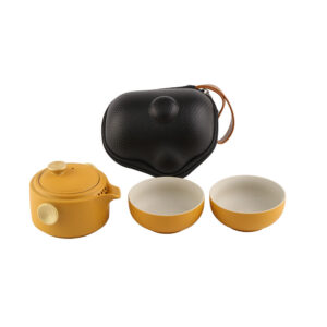 IMG_7908.jpg Gongfu Tea Set - Easy Gaiwan Cup Set - Orange Glaze- 180ml