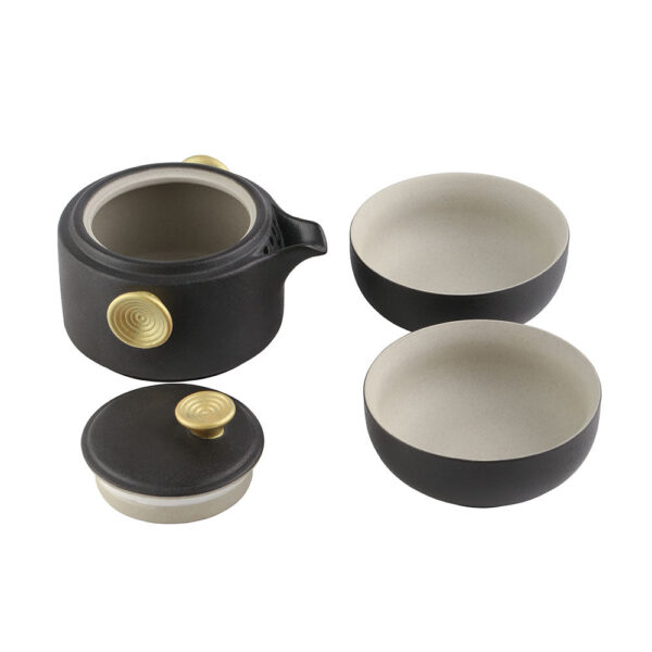 IMG_7914.jpg Gongfu Tea Set - Easy Gaiwan Cup Set - Black Glaze - 180ml