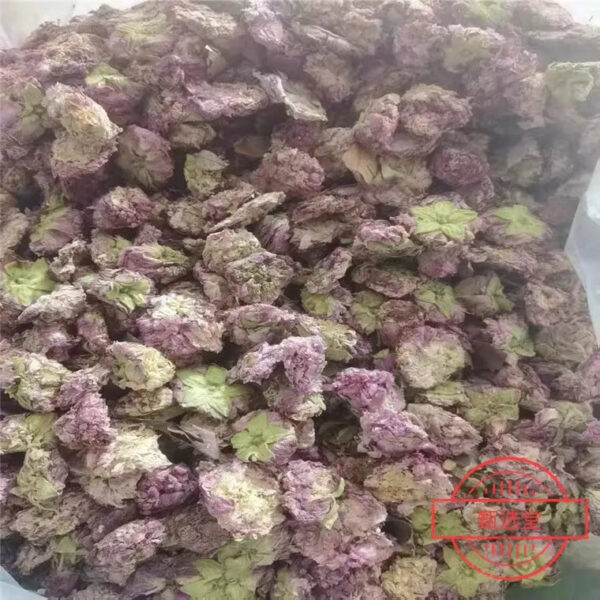 Hibiscus flowerDried Hibiscus mutabilis flower as a Chinese medicinal materialPackaged petals of Hibiscus mutabilis