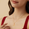 Zhenshangyin S925 Koi - themed Peace - buckle Pendant Necklace, an elegant and luxurious new addition