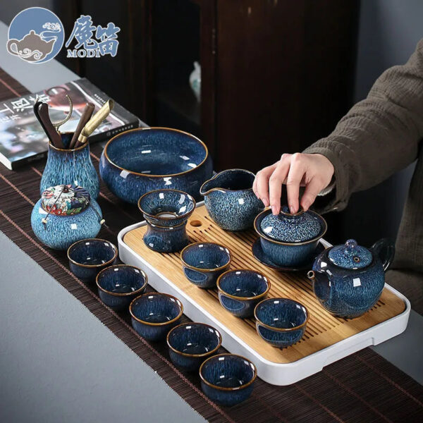 b5f28082-b044-4a17-abc1-bbf851c9c8b6.jpeg.a.jpg Yao-bian Jianzhan tea set, a complete set of cups, ceramic set, full set of household tea sets, Chinese style, high-end living room