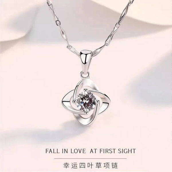 c213b964-d168-463b-acff-3b8e25d67453.jpg PT950 Platinum Necklace Female Cupid Clavicle Chain Diamond Pendant Engagement Valentine's Day Gift for Girlfriend
