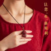 Pixiu Pendant, made from original - mine cinnabar. This pendant is suitable for both men and women, especially as a lucky charm for those in their Chinese zodiac birth year in 2025.