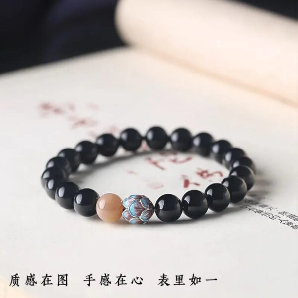 c8d2abaf-739f-46f0-be00-90c424322780.jpeg.a.jpg Natural Obsidian Meditation Bracelet, Lotus Beaded Bracelet, Buddhist Beads, Beads Stringing Ornaments, Gifts, Hand Accessories for Men and Women