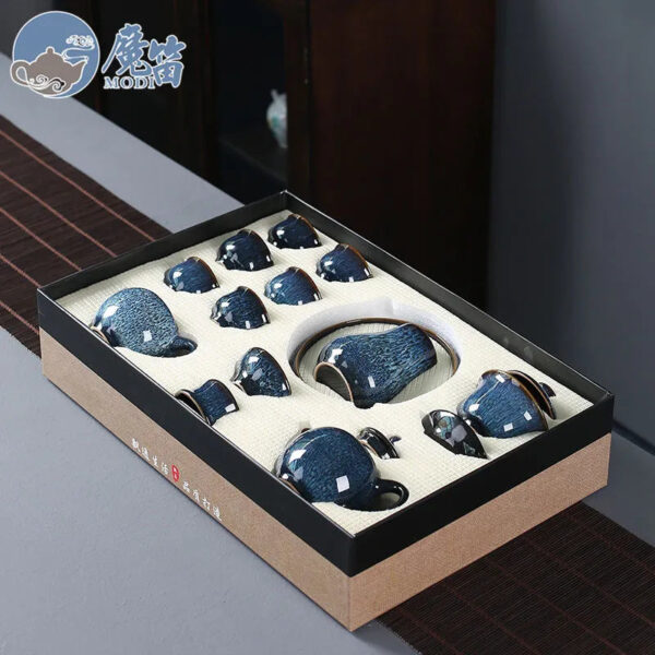 d1e77584-3cac-4481-bb3c-67998876af2d.jpeg.a.jpg Yao-bian Jianzhan tea set, a complete set of cups, ceramic set, full set of household tea sets, Chinese style, high-end living room