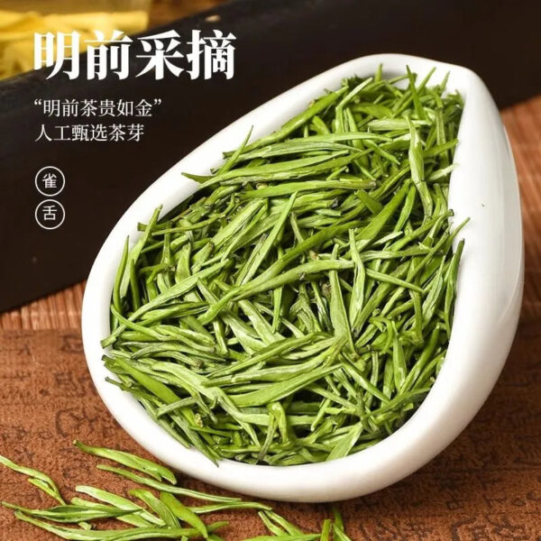 dcd3b61b-d324-4889-aef2-51ba773b7efa.jpeg.a.jpg Finest-grade Que She Green Tea of 2025 New Season, Picked Before Qingming Festival, from High-altitude Mountains. It's a tea with tender buds, comes in an affordable yet high-end gift box.