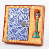 Nanjing Gift - Yunjin Brocade Notebook & Peking Opera Facial Mask Pen Gift Set, Chinese-Style Specialty Gift for Overseas