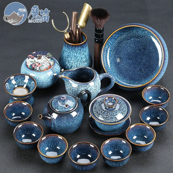 e4871c97-589f-47cc-a73b-c0f77485e3f0.jpeg.a.jpg Yao-bian Jianzhan tea set, a complete set of cups, ceramic set, full set of household tea sets, Chinese style, high-end living room