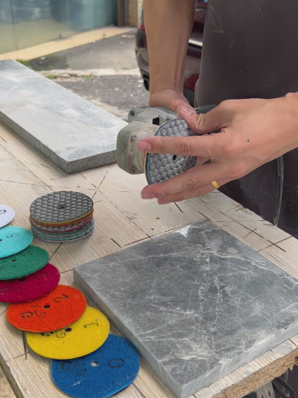 Diamond Polishing Pads, Universal for Marble and All Kinds of Stone Grinding, 3/4 Inch, Wet & Dry Use