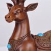A pair of sika deer ornaments — "fortune deer" for the living room entrance, home or office decor, perfect as a housewarming or business-opening gift.